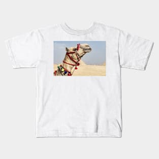 Camel at the Pyramids Kids T-Shirt